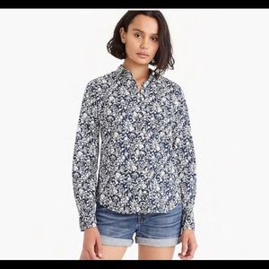 J CREW X Liberty Slim Perfect Shirt